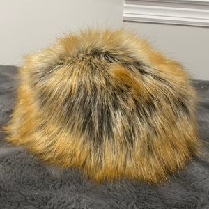 Faux fur Russian hat